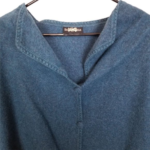 Estirpe Inca Womens Blue Wool Crochet Trim Fringe - Picture 2 of 7